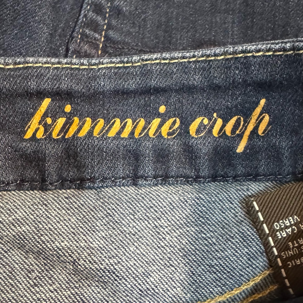 MADEWELL 7 KIMMIE CROP JEANS IN DARK RINSE INDIGO - Picture 7 of 12